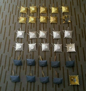 NVA Rangsterne Pickel 10x gold 10x silber 10x graufarbende Grenze MDI MFS DDR - Bild 1 von 4