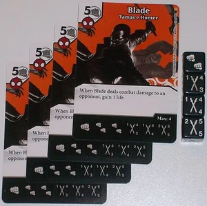  4 X BLADE: VAMPIRE HUNTER 39/142 The Amazing Spider-Man Dice Masters - Picture 1 of 1