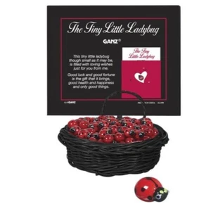 Ganz Tiny Little Ladybug Miniature Charm Token with Insert Card - Picture 1 of 3