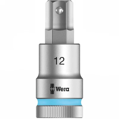 Wera 05003826001 8740 C HF Zyklop Bit Socket 1/2" Drive, 12 mm Hex Head Foto 1 de 4
