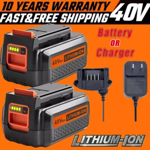 40V 4.5Ah for Black+Decker 40 Volt Max Lithium Battery / Charger LBXR36 LBX2040 - Picture 1 of 23