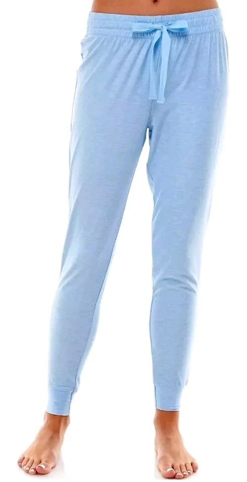 Nuevo con etiquetas Pantalones Jogger Jaclyn Intimates Talla M WHISPERLUXE Ropa de Salón Pkts Azul Jaspeado Foto 1 de 4