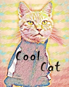 Buy 2 Get the 3rd FREE,  11 x 14, Art PRINTS, Wall Art, Cat Art Print, Naive Art - Picture 1 of 4