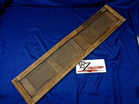 Vintage Wood Trim/ Metal Floor/Wall/Window Vent Grate/Register Cover