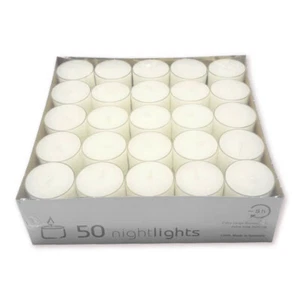 50 velas de té en Acryl Cup transparente aprox. 8 horas duración de combustión Wencesla Nightlights - Imagen 1 de 1