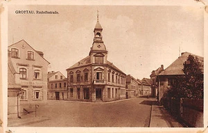 Grottau Sudetengau Rudolfsstrasse Postkarte - Bild 1 von 2
