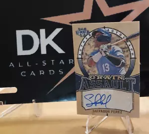 SALVADOR PEREZ automático 2024 HOJA MADERA GRANO ASALTO AUTÓGRAFO 1/4 FIRMA MADERA - Imagen 1 de 5