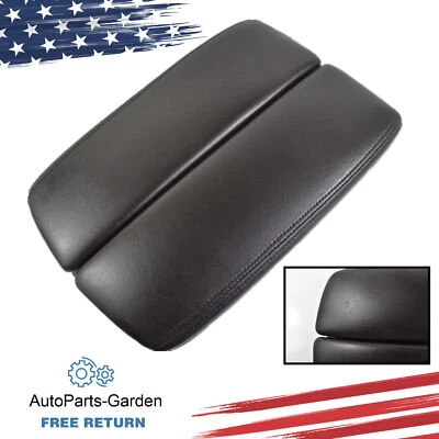 Cubierta de reposabrazos con tapa de consola central de cuero negra para Acura RL 2005-2010 Foto 1 de 4