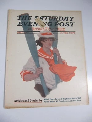 The Saturday Evening Post Magazine- August 25, 1906- F. Rogers Illustrated - Image 1 of 4