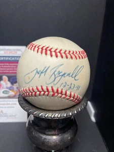 Jeff Bagwell - Signed ONL Baseball  Rookie Year Dated Inscription -JSA (AY19229) - Picture 1 of 6