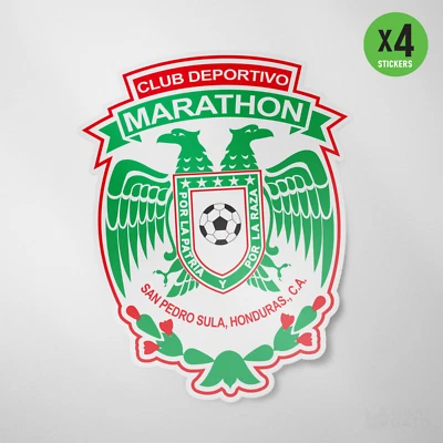 Marathon Honduras 4 Pack Sticker Vinyl Decal Calcomania San Pedro Sula Futbol
