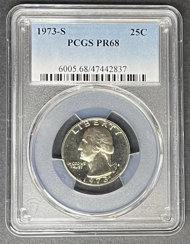 1973-S Proof Washington Quarter PCGS PR-68, Buy 3 Items, Get $5 Off! Cover