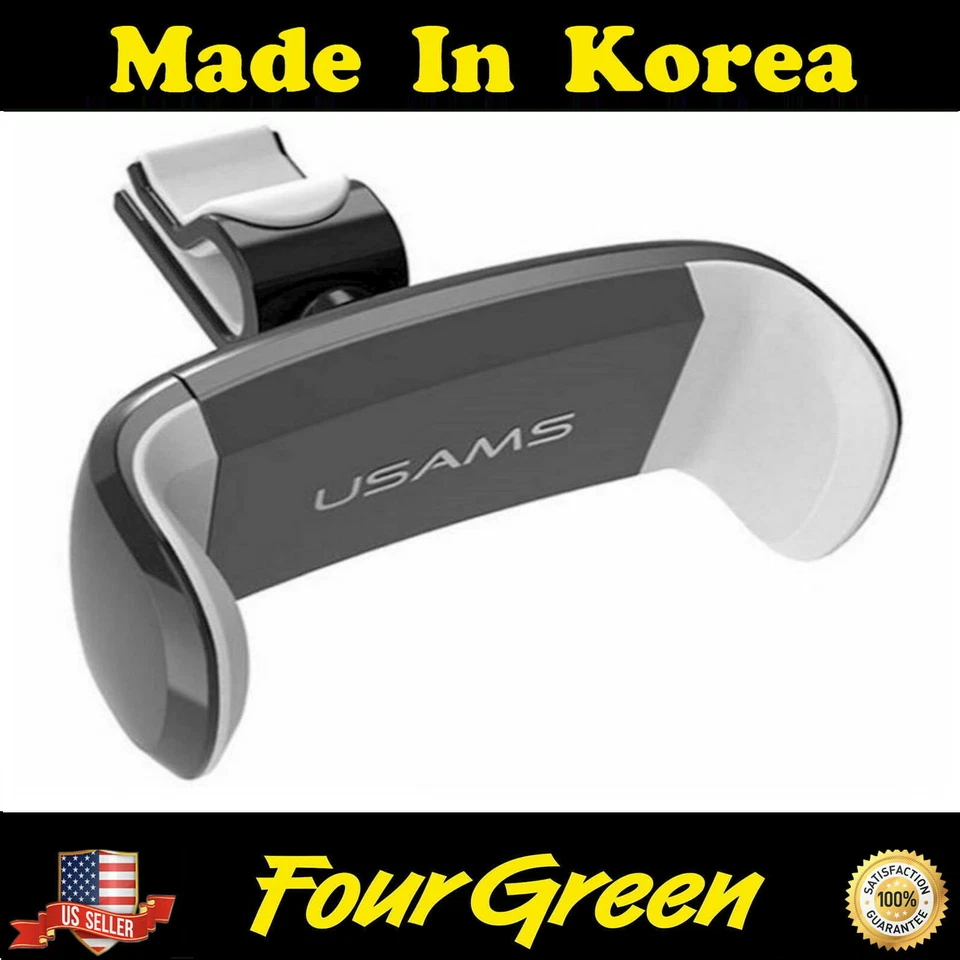 Car Air Vent Mount Phone Holder Cradle Stand Clip For iPhone 7s 8 9 GPS Gray - Image 1 of 4