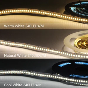 USA - 24V 16.4ft LED Strip Lights 240leds/m Flexible LED Tape for Home Room Lamp - Picture 1 of 24