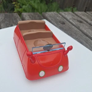 Hasbro 2013 Peppa Pig Weebles Toy Red Car Woobles As It Moves - Picture 1 of 5