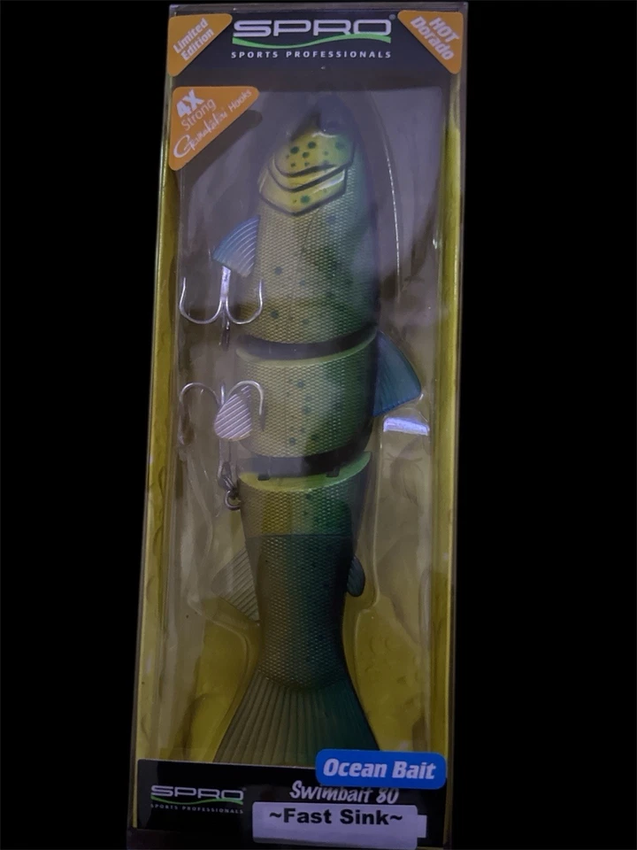 Spro BBZ-1 Bill Siemantel Lure Fish 8 英寸游泳饵快速水槽 Dorado 海洋鱼饵 — 第 1/1 张图片