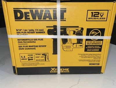 Dewalt XTREME 12V MAX Brushless Lithium-Ion 9/16 in. CSDS Plus Rotary hammer - Image 1 of 2