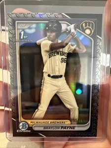 2024 Bowman Draft Braylon Payne Chrome Steel Metal Refractor 1st 95/100 - Picture 1 of 2