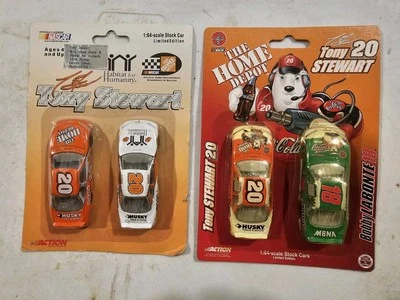 Action Racing Tony Stewart 20 Home Depot Habitat for Humanity Bobby Labonte Coca-Cola Foto 1 de 2