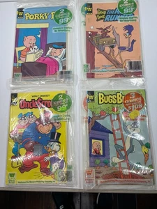Whitman Comic Lot Uncle Scrooge Bugs Bunny Sylvester Road Runner Porky Pig - Picture 1 of 10