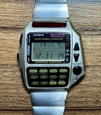 Casio CMD-40, TV Wrist Remote Controller, Module 1174, Quartz, Vintage, Silver - Image 1 of 4
