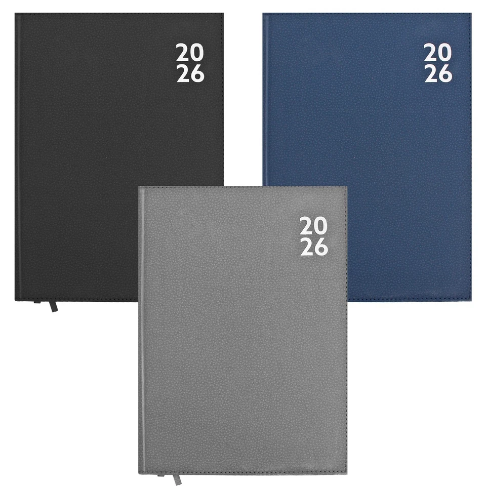 Agenda Settimanale A4 2026 Con Copertina In Pelle Sintetica - Scegli Colore - Immagine 1 di 1