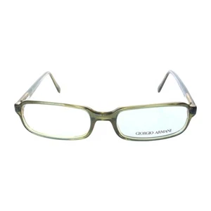 GIORGIO ARMANI GA 2046 418 Green Plastic Rectangle VTG Eyeglass Frame ITALY 53mm - Picture 1 of 9