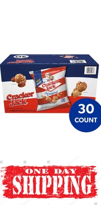 Palomitas de maíz y cacahuetes recubiertos de caramelo originales Cracker Jack (1,25 oz., paquete de 30) Foto 1 de 4