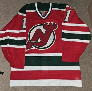 Sean Burke New Jersey Devils CCM Small Block AUTHENTIC Trikot Gr. 44 Weihnachten - Bild 1 von 12
