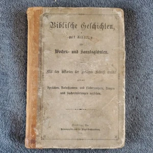 1878 German Biblical Stories With Pictures Told In The Words Of The Holy... - Picture 1 of 24