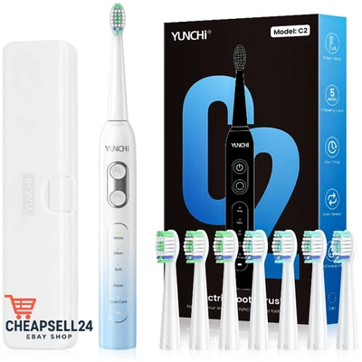 DETAILS IN DESCRIPTION Schallzahnbürste YUNCHI C2 USB-C 55 Tage Akkulaufzeit