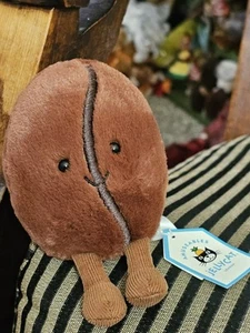Jellycat Amuseables Coffee Bean – Authentic, Brand New NWT - Picture 1 of 4