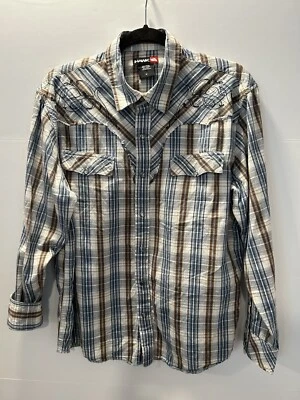 tony hawk mens Western Style shirt Size Medium  Snap Closing - Image 1 of 4