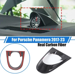 Real Carbon Fiber Instrument Panel Cover Overlay Für Porsche Panamera 971 17-23 - Bild 1 von 14