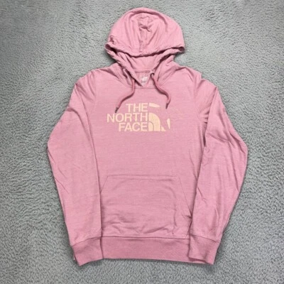 The North Face Pullover Chambray Pink Hoodie Sweatshirt Womens Medium Bear - Image 1 of 4