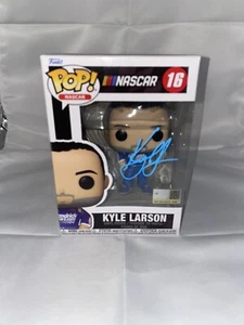 Kyle Larson Autograph Signed NASCAR Funko Pop #16 - Picture 1 of 7