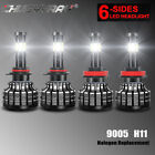 For Honda Accord Coupe 2008-2012 6sides LED Headlight high/low beam Bulbs kit