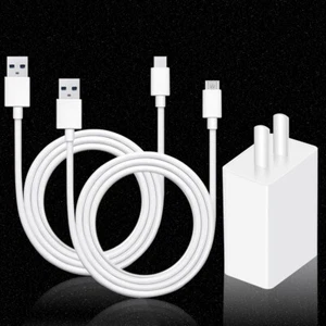 Cable USB Extra 2 x Tipo C de Alta Calidad + Adaptador de Alimentación USB Doble F Google Pixel XL - Imagen 1 de 1