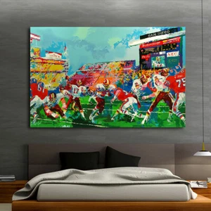 Home Wall Art Print Deco Canvas Painting LeRoy Neiman San Difgo Competition16x20 - Picture 1 of 7