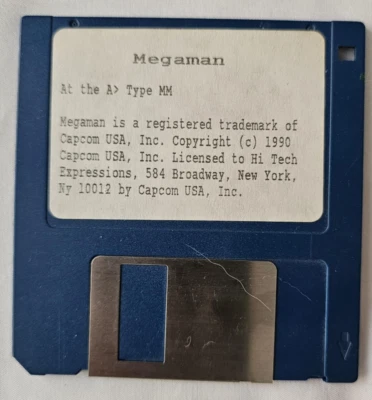 1990 Mega Man Megaman IBM / Tandy PC Capcom 3.5 Floppy Disk Only - Image 1 of 2
