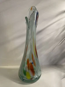 Multicolor Glass Swung Vase - Picture 1 of 6