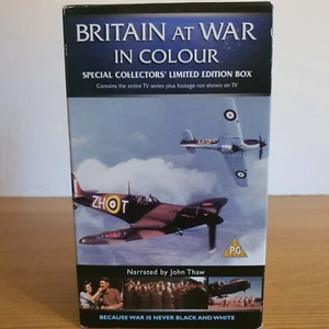 3x VHS Set Britain At War In Colour John Thaw Special Collectors Limited Edition - Picture 1 of 9