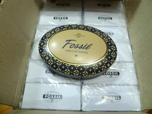 12 x FOSSIL BOX SCHMUCKDOSEN METALLDOSEN OVAL 11,5 x 8,5 x 3,5 cm JFGTINMED - Picture 1 of 2