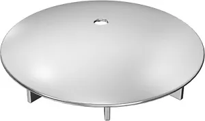 Duschabfluss Abdeckung, 112 mm Duschablauf Deckel, Chrom Duschdeckel für Dusche - Bild 1 von 7
