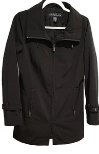 NICE! Kristen Blake Womens Jacket Coat Full Zip QUILTED LINING  Black Size Small - Picture 1 of 15