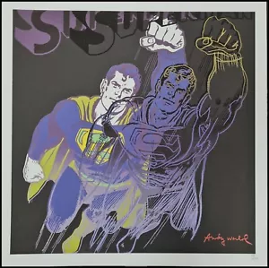 ANDY WARHOL * Superman * lithograph * 50x50 cm * limited # xx/500 CMOA signed - Bild 1 von 10