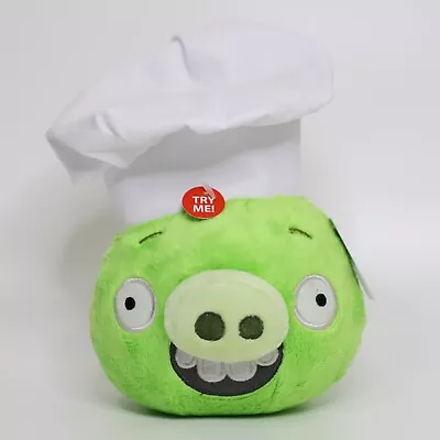 NWT Angry Birds Chef Pig Accessorized Plush | 6" 2018 Salo Toys CWT Collection - Image 1 of 4