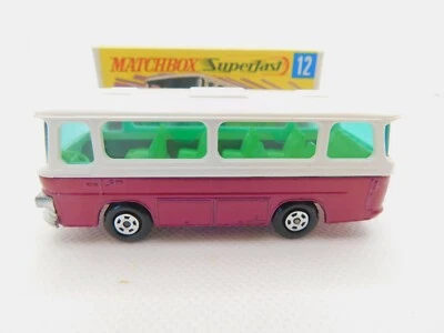 MATCHBOX SUPERFAST 12 * SETRA COACH * METALLIC MAGENTA * OVP  - Bild 1 von 4