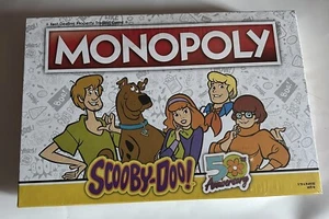 MONOPOLY SCOOBY-DOO 50TH ANNIVERSARY OFFICIAL BOARD GAME NEW SEALED - Picture 1 of 2
