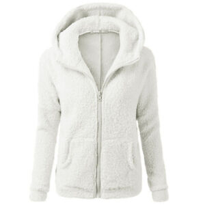 Women Thicken Fleece Fur Warm Winter Overcoat Coat Hooded Parka Jacket Outwears